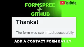 Use Formspree for GitHub Pages